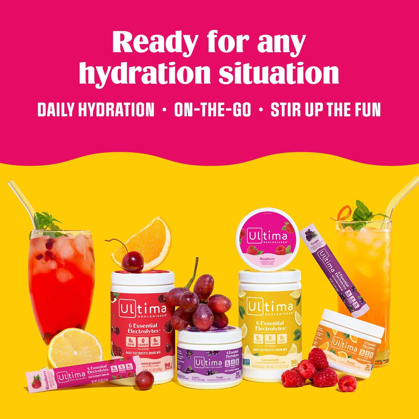 Lemonade electrolyte drink mix
